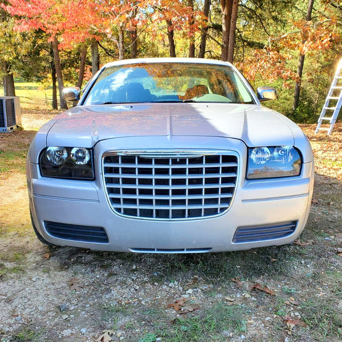 2005-2010 Chrysler 300 Factory Style Headlights (Matte Black Housing/Clear Lens)