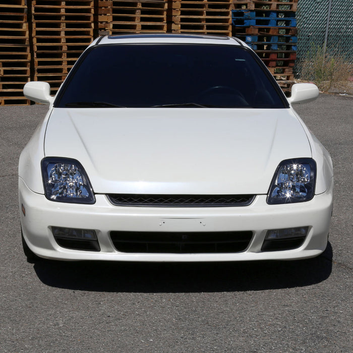 1997-2001 Honda Prelude Factory Style Headlights (Matte Black Housing/Clear Lens)