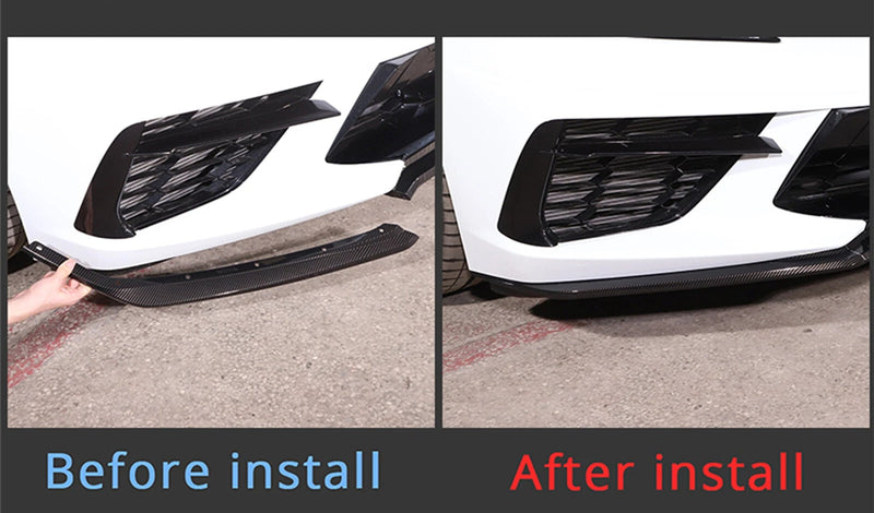 2020-2023 Chevrolet Corvette OE Style Front Bumper Lip (Carbon Fiber)