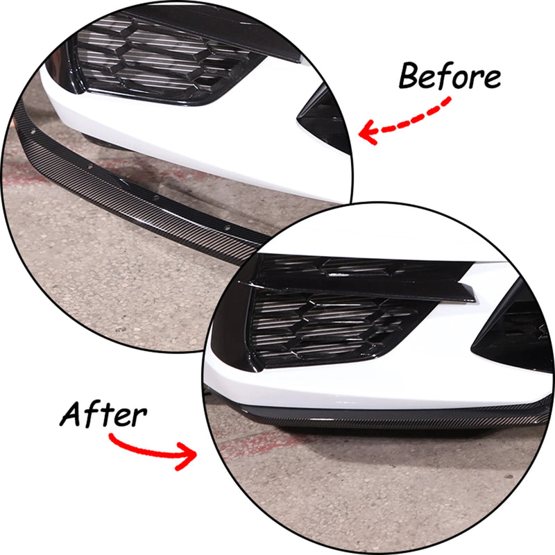 2020-2023 Chevrolet Corvette OE Style Front Bumper Lip (Carbon Fiber)