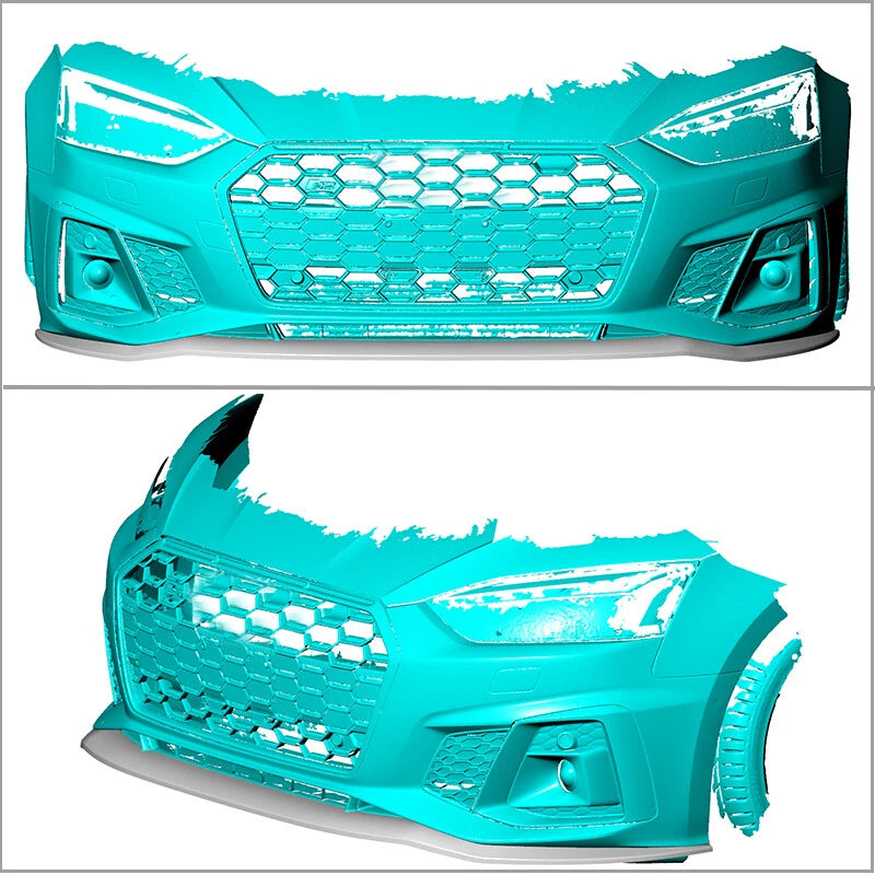 2021+ Audi B9.5 A5 S-Line/S5 RS Style Front Bumper Lip (Carbon Fiber)