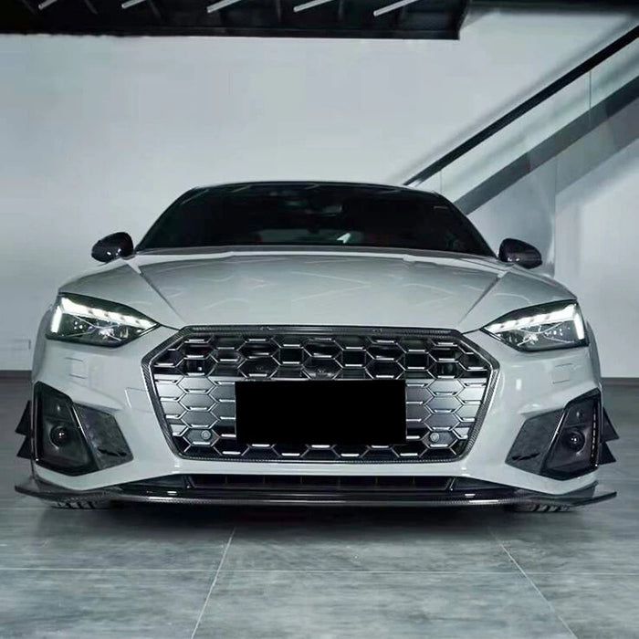 2021+ Audi B9.5 A5 S-Line/S5 RS Style Front Bumper Lip (Carbon Fiber)