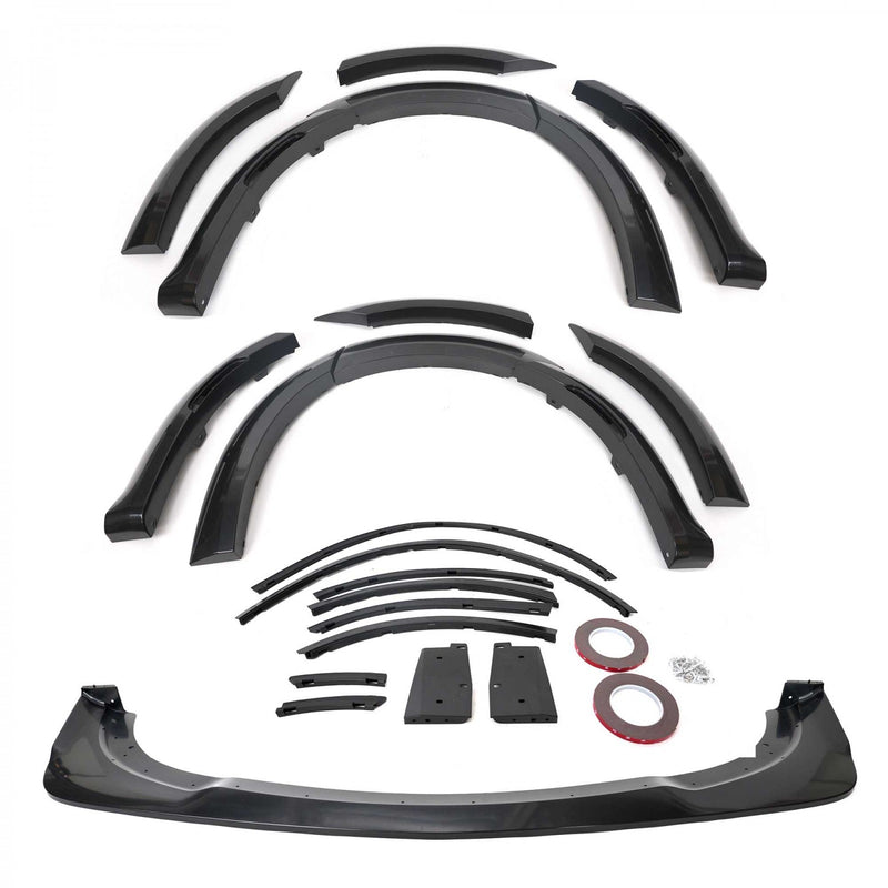 2015-2024 Dodge Charger SRT HELLCAT Demon Style Widebody Fender Flares + Front Lip