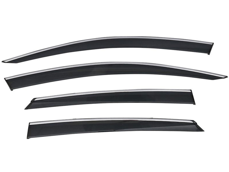 Chrome Trim Window Visors for 2009-2020 Dodge Journey