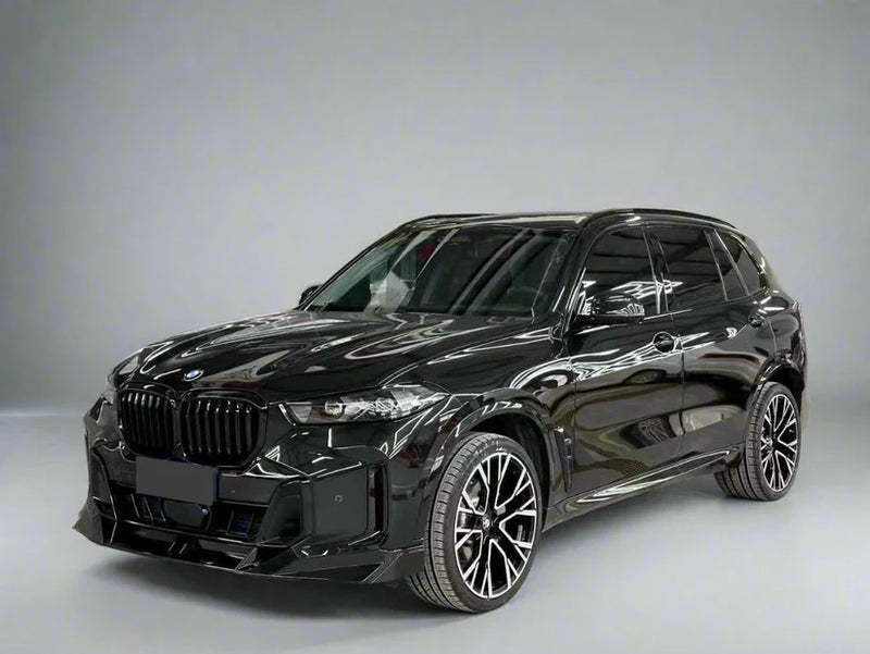 2024+ BMW G05 LCI X5 V Style Front Bumper Lip (Black)