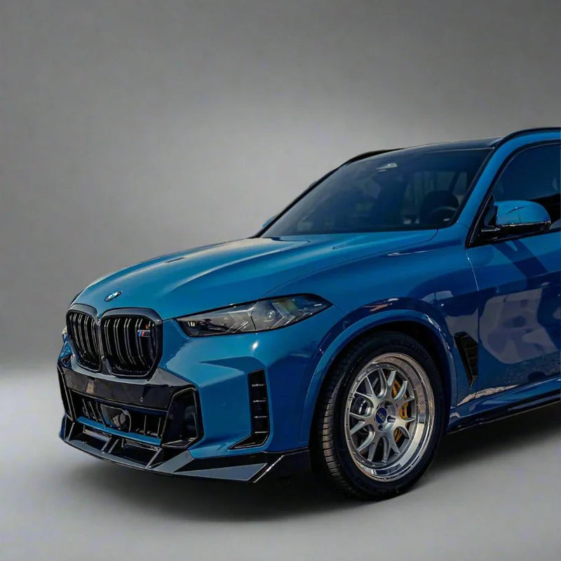 2024+ BMW G05 LCI X5 V Style Front Bumper Lip (Black)