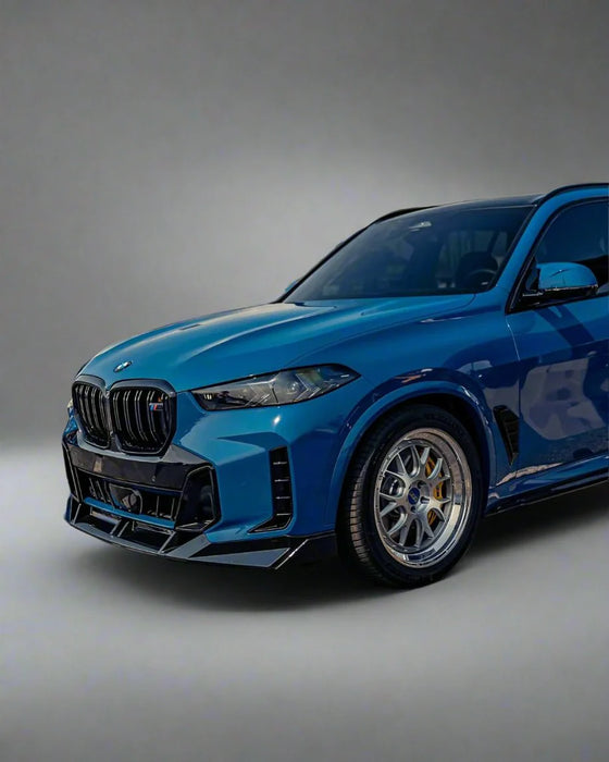 2024+ BMW G05 LCI X5 V Style Front Bumper Lip (Black)