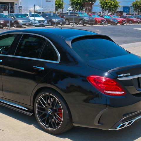 2015-2021 Mercedes-Benz C Class Sedan OEM Style Rear Roof Spoiler (Carbon Fiber)