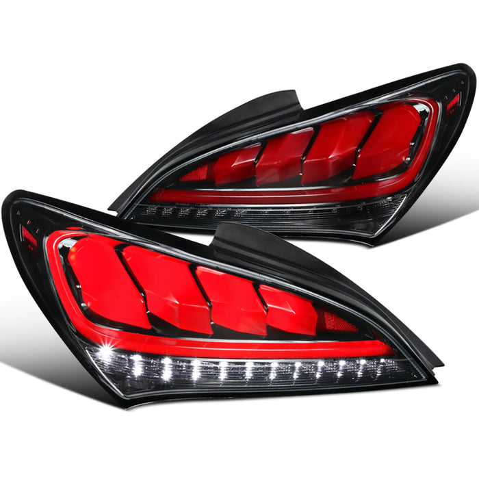 2010-2016 Hyundai Genesis Coupe Sequential LED Tail Lights (RED)