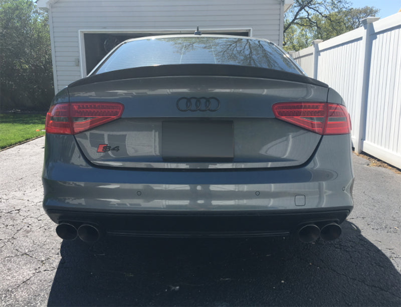 2013-2016 Audi S4 B8.5 Carbon Fiber Trunk Spoiler EC Style (Carbon Fiber)