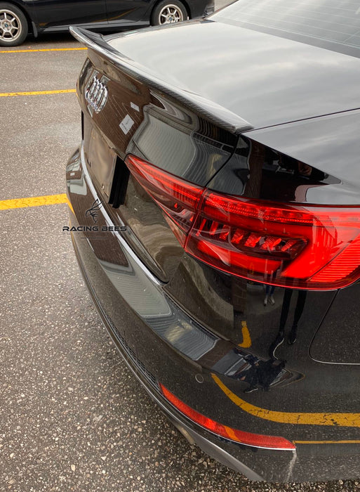 2017-2022 Audi A4/S4 B9 Carbon Fiber Trunk Spoiler CA Style (Carbon Fiber)