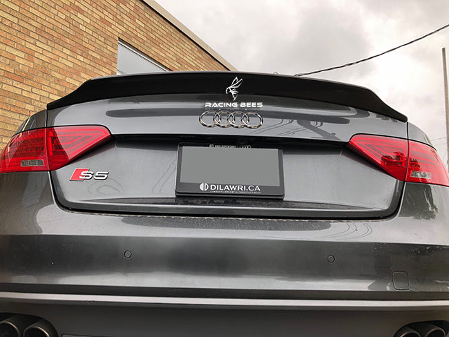2008-2016 Audi S5 Coupe Carbon Fiber Trunk Spoiler CA Style (Carbon Fiber)