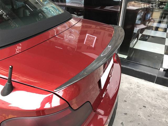 2007-2013 BMW E82 1 Series Carbon Fiber Trunk Spoiler High Kick Style