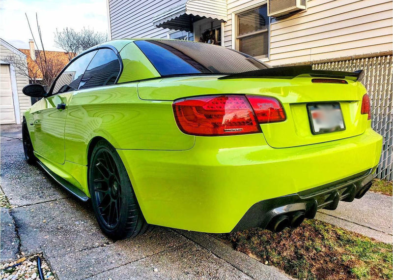 2007-2013 BMW E93 3 Series 2 Door Convertible Trunk Spoiler V Style (Carbon Fiber)