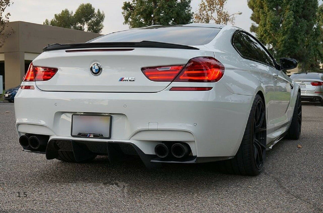 2013-2017 BMW F13 6 Series Coupe Trunk Spoiler V Style (Carbon Fiber)