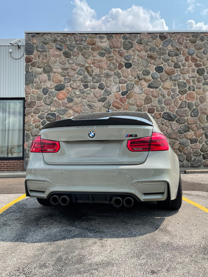 2012-2018 BMW F30/F80 3 Series/M3 Trunk Spoiler PSM Style (Carbon Fiber)