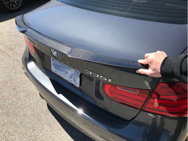 2012-2018 BMW F30/F80 3 Series/M3 Trunk Spoiler V Style (Carbon Fiber)