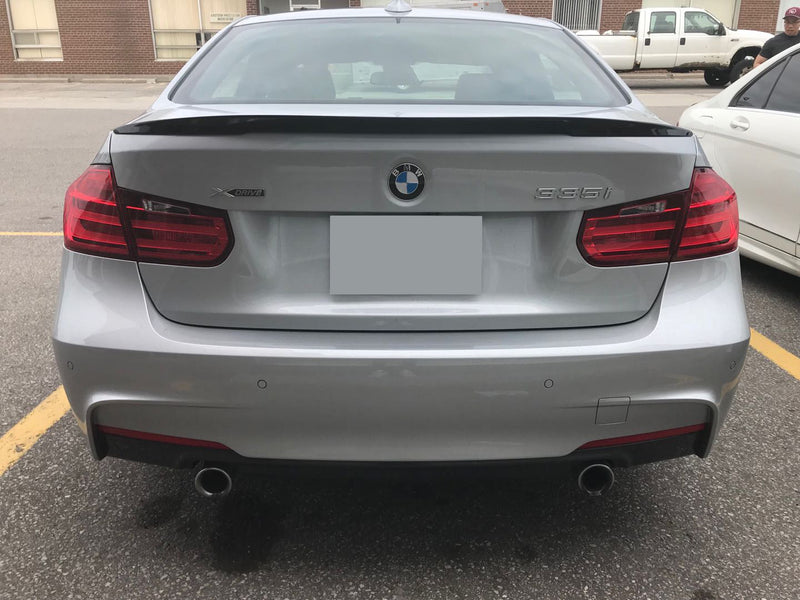 2012-2018 BMW F30/F80 3 Series/M3 Trunk Spoiler Performance Style (Black)