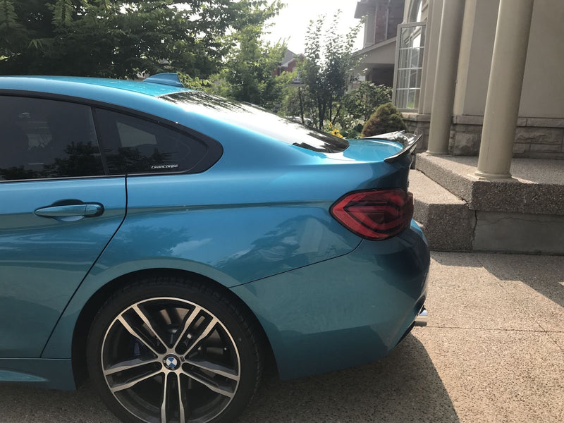 2014-2019 BMW F36 4 Series Gran Coupé Trunk Spoiler V Style (Carbon Fiber)