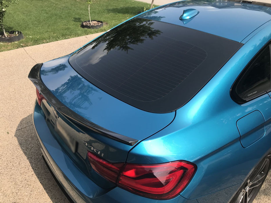 2014-2019 BMW F36 4 Series Gran Coupé Trunk Spoiler V Style (Carbon Fiber)