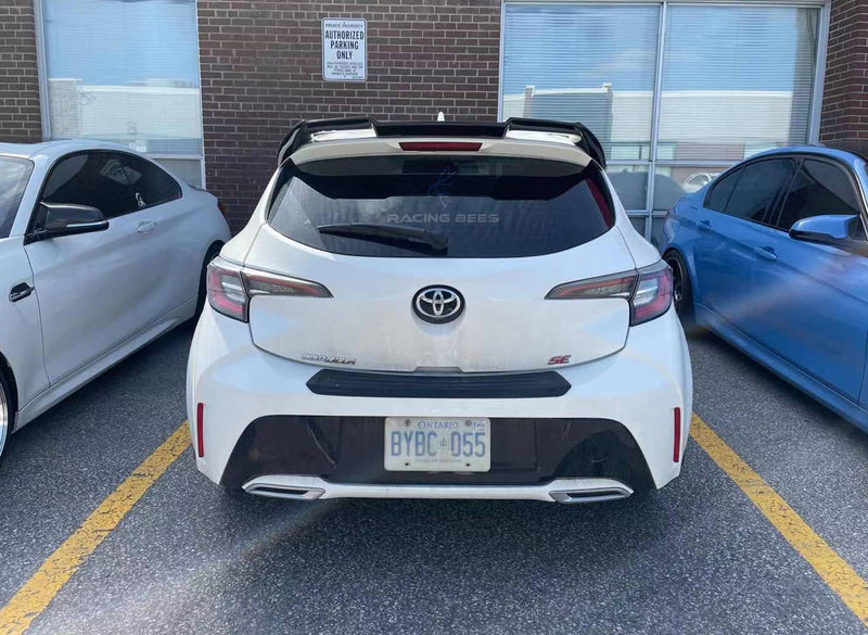 2019+ Toyota Corolla Hatchback OEM Style Rear Roof Trunk Spoiler (Black)