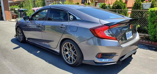 2016-2020 Honda Civic Sedan VTS Style Trunk Spoiler (Black)