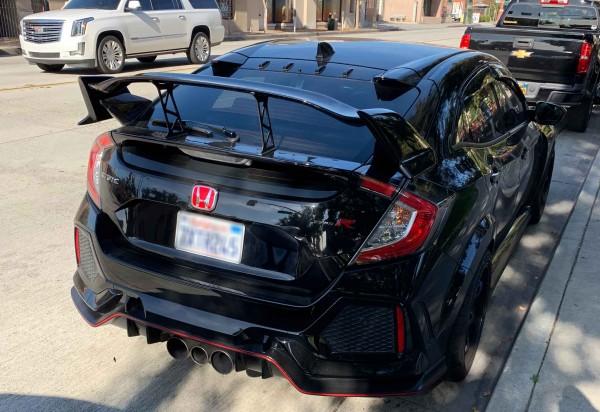 2017-2021 Honda Civic Hatchback Stabilizer Type 2 Style For Type-R Trunk Spoiler