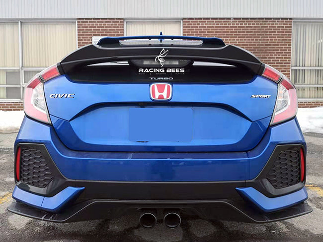 2017-2020 Honda Civic Hatchback Duckbill Style Trunk Spoiler (Black)