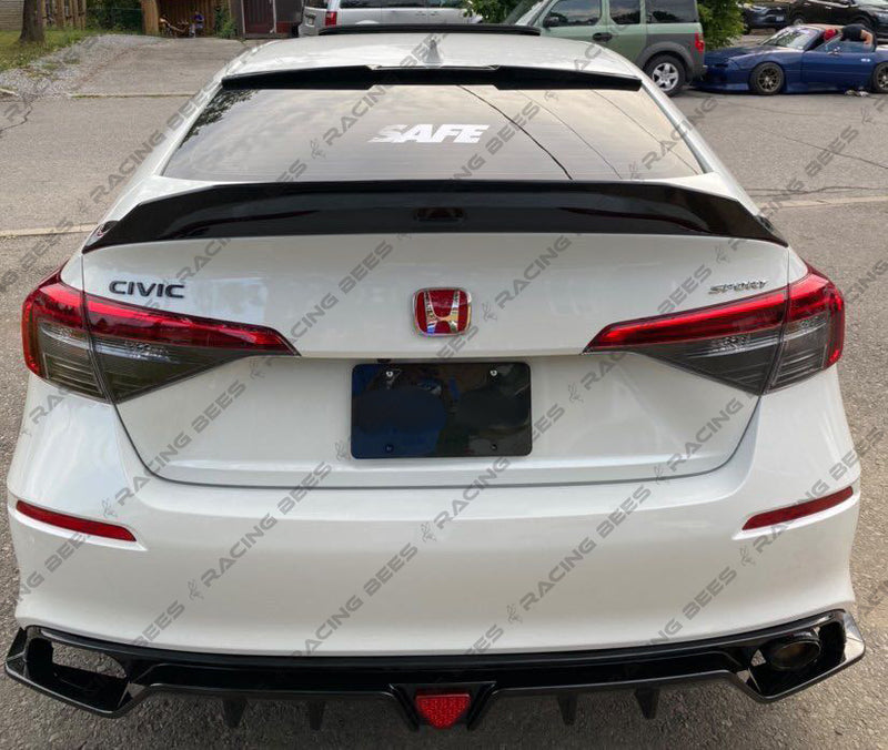 2022+ Honda Civic Sedan V Style Roof Spoiler (Black)