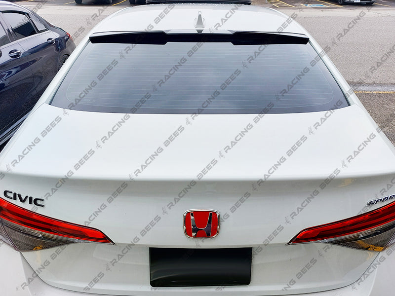 2022+ Honda Civic Sedan V Style Roof Spoiler (Black)