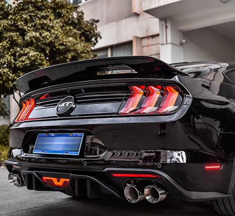 2015-2023 Ford Mustang Rear Trunk Spoiler GT500 Style (Black)
