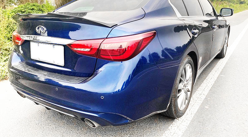 2014-2023 Infiniti Q50 PSM Style Trunk Spoiler (Black)