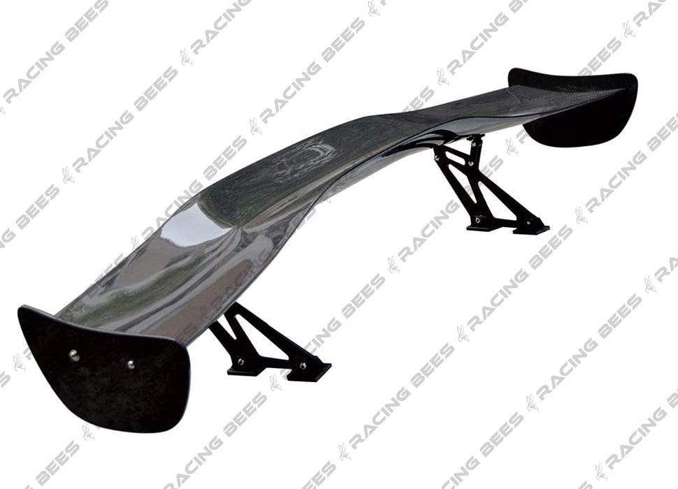57 Inch Universal 3D GT Style Trunk Spoiler Wing Gloss Black (Version 1)