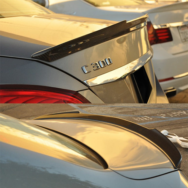 2015-2021 Mercedes-Benz C Class Sedan FD Style Trunk Spoiler (Carbon Fiber)