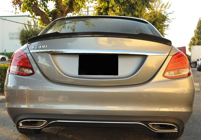 2015-2021 Mercedes-Benz C Class Sedan FD Style Trunk Spoiler (Carbon Fiber)