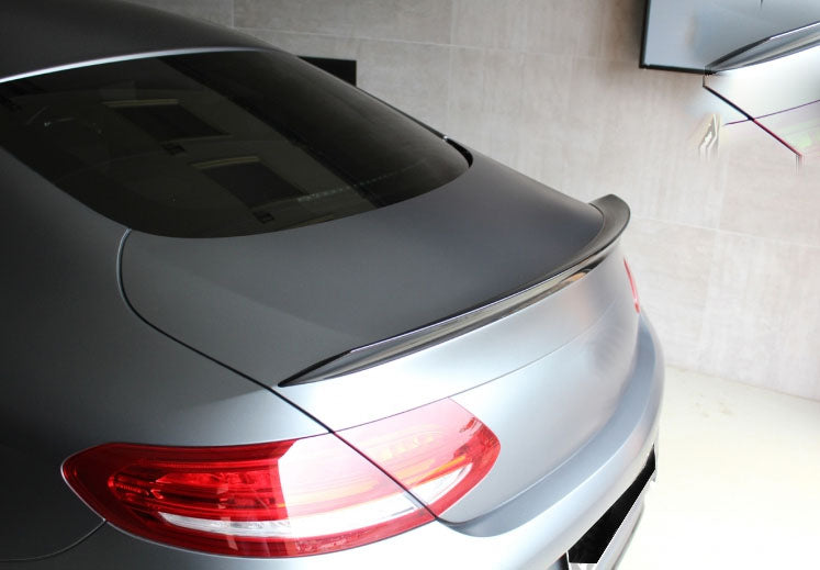 2015-2018 Mercedes-Benz C Class Coupe AMG Style Trunk Spoiler (Black)