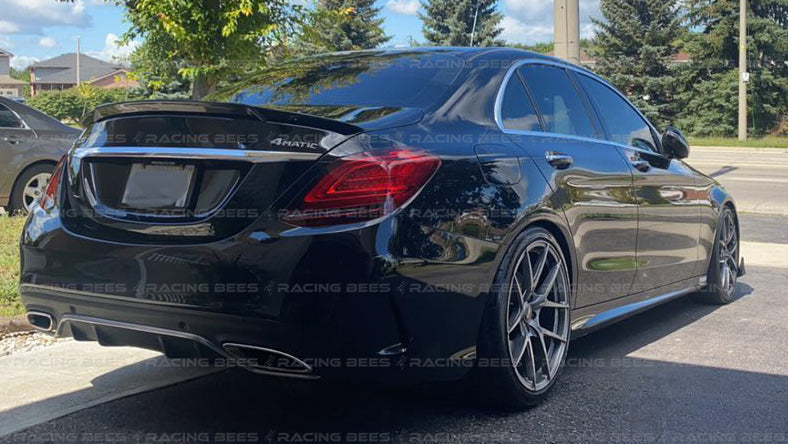 2015-2021 Mercedes-Benz C Class Sedan BR Style Trunk Spoiler (Carbon Fiber)