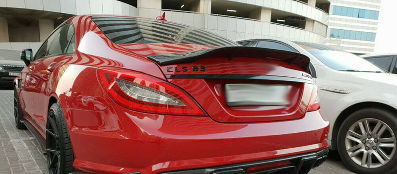 2012-2017 Mercedes-Benz CLS Class Sedan R Style Trunk Spoiler (Carbon Fiber)