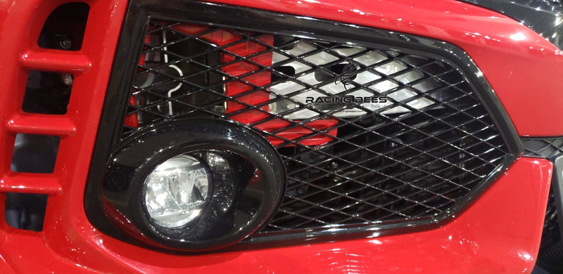 2017+ Honda Civic FK8 Type R JDM R Spec Open Mesh Replacement Fog Light Covers (Black)