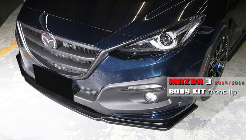 2014-2016 Mazda 3 Sedan/Hatchback KS Style Front Bumper Conversion (Add-On Lip)