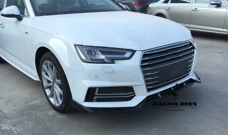 2017-2019 Audi A4 S-Line/S4 RS Style Front Bumper Lip (Carbon Fiber)