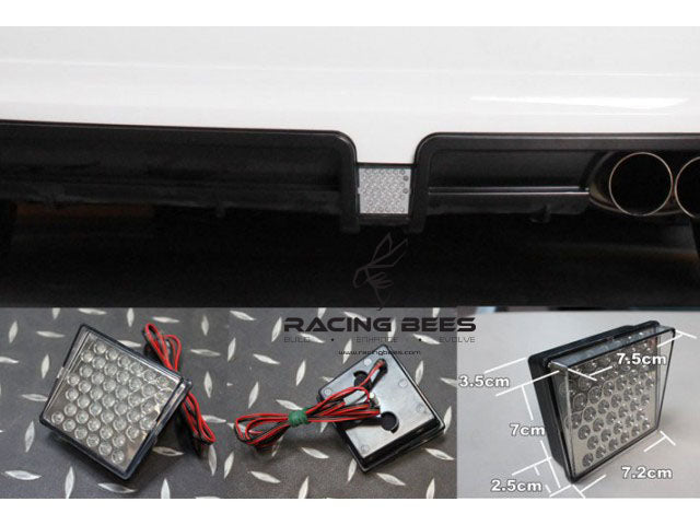 LED Third Brake light for 2006-2011 Honda Civic / Acura CSX Mugen RR Style Rear Bumper Lip (Clear)