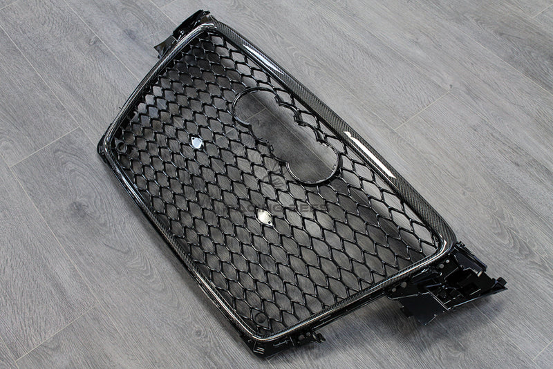 2009-2012 Audi A4/S4 B8 RS Style Front Grille (Carbon Fiber)