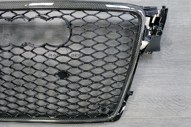 2009-2012 Audi A4/S4 B8 RS Style Front Grille (Carbon Fiber)