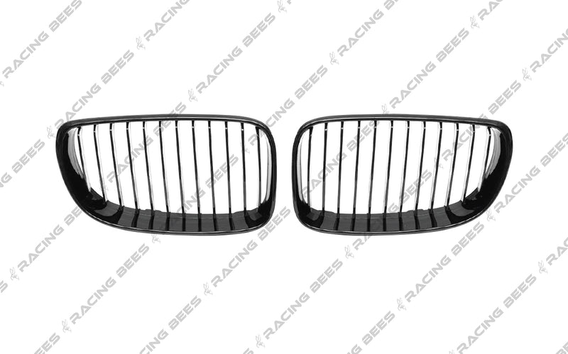 2008-2011 BMW E82 1 Series Coupe M Style Gloss Black Kidney Grilles
