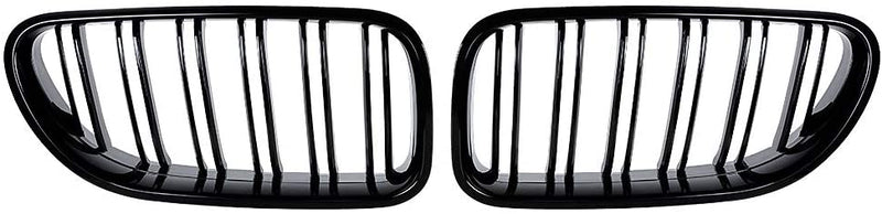 2012-2018 BMW F06/F12/F13 6 Series Coupe/Sedan M Style Gloss Black Kidney Grilles