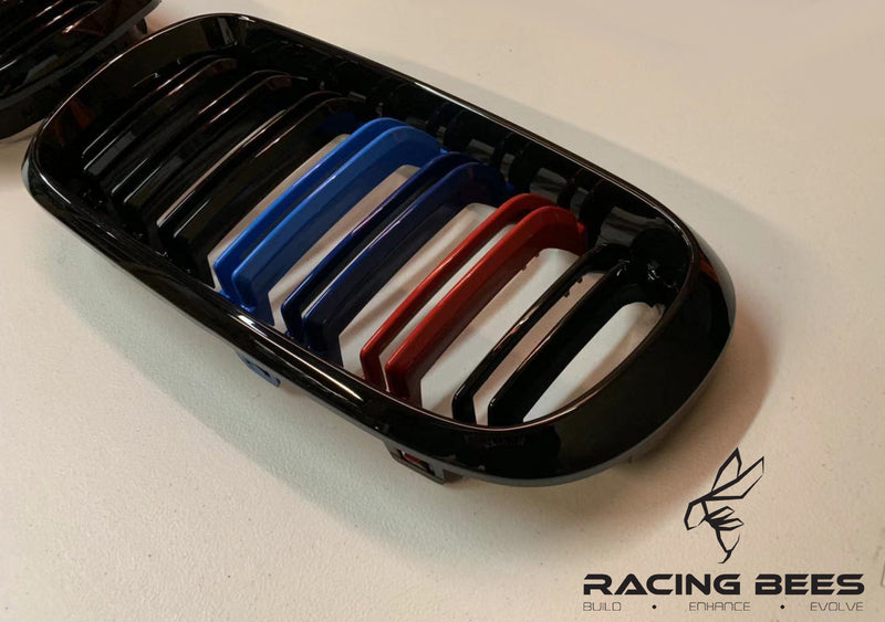 2015-2018 BMW F15 F16, X5 X6 M Style Tri-Colour Kidney Grilles