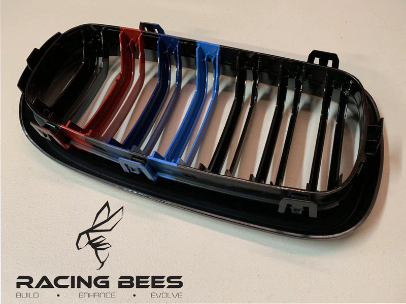 2015-2018 BMW F15 F16, X5 X6 M Style Tri-Colour Kidney Grilles