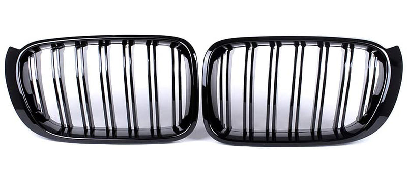 2014-2018 BMW F25/F26 X3/X4 M Style Gloss Black Kidney Grilles