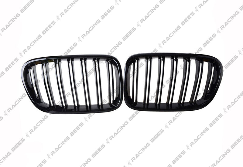 2011-2014 BMW F25 X3 M Style Gloss Black Kidney Grilles